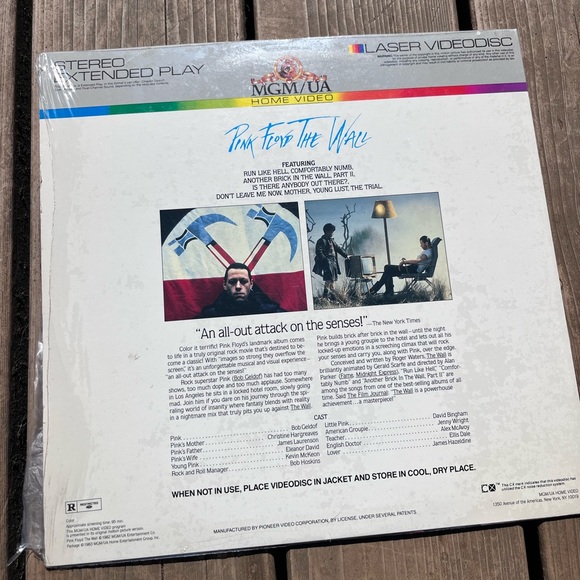 "Pink Floyd: The Wall" Extended Play Laserdisc LD 1982 Music Laser Videodisc - Picture 6 of 7